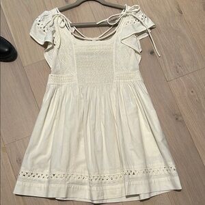 Sea white eyelet dress